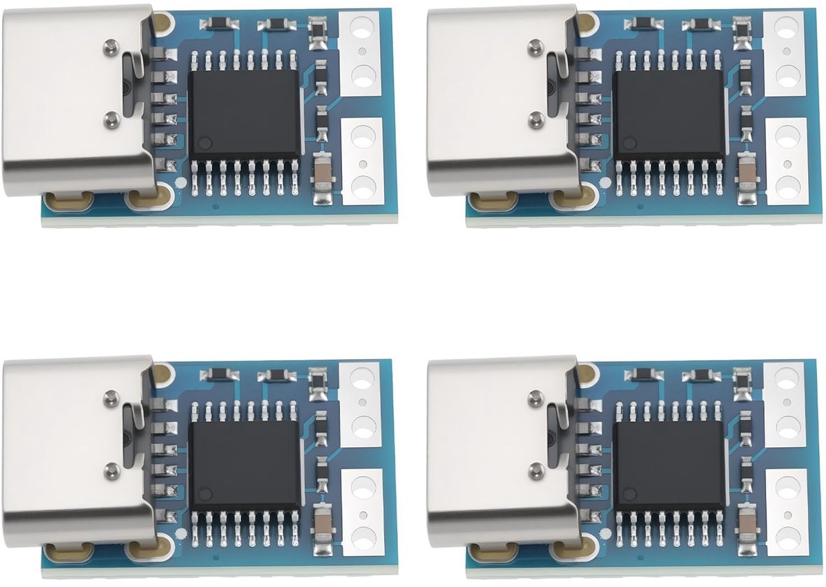 Dailygoods - 4 Stuks USB-PD naar DC 12V Adapter voor Elektronische Projecten