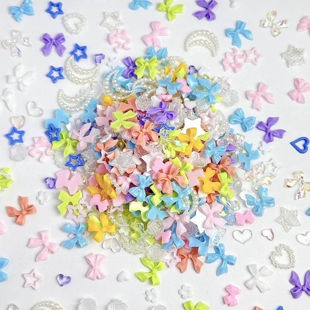 Dailygoods - Bow Nail Charms van Hars voor Nagelversiering