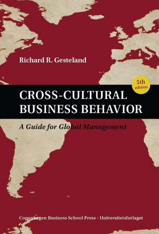Cross-Cultural Business Behavior - cover