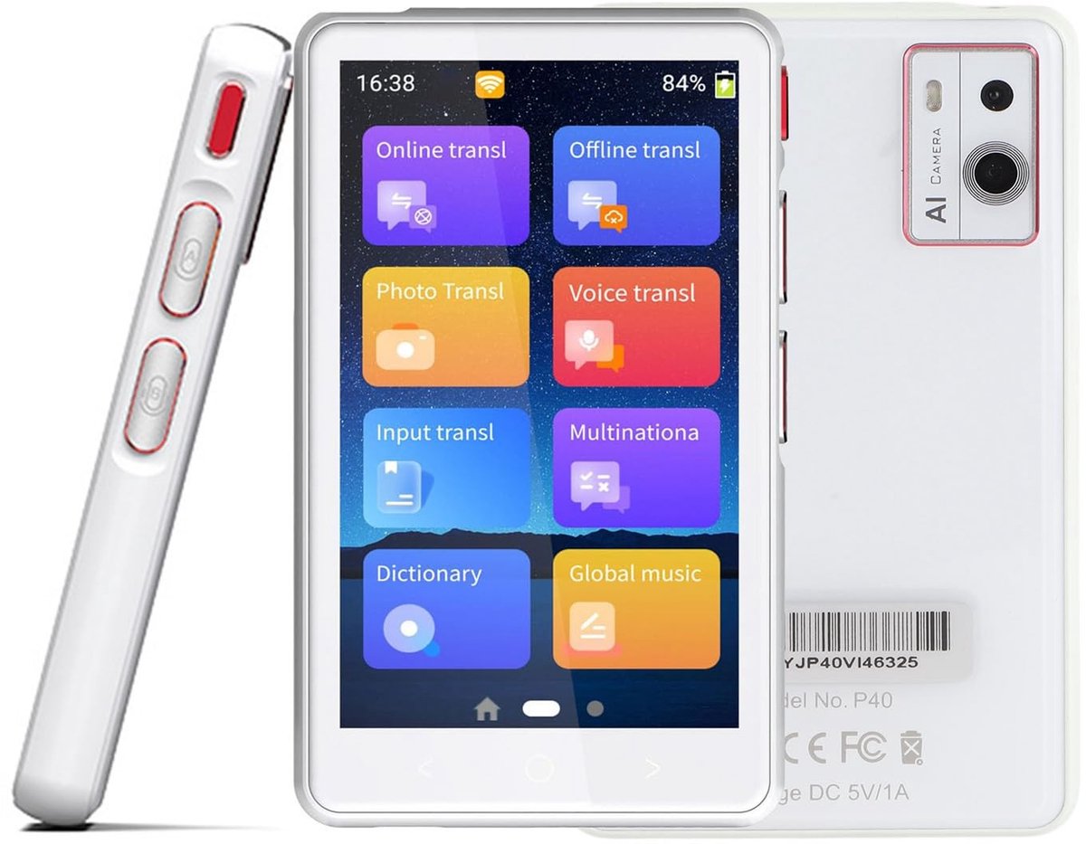 Dailygoods - Real-time Spraakvertaler met HD-scherm en 135 Talen