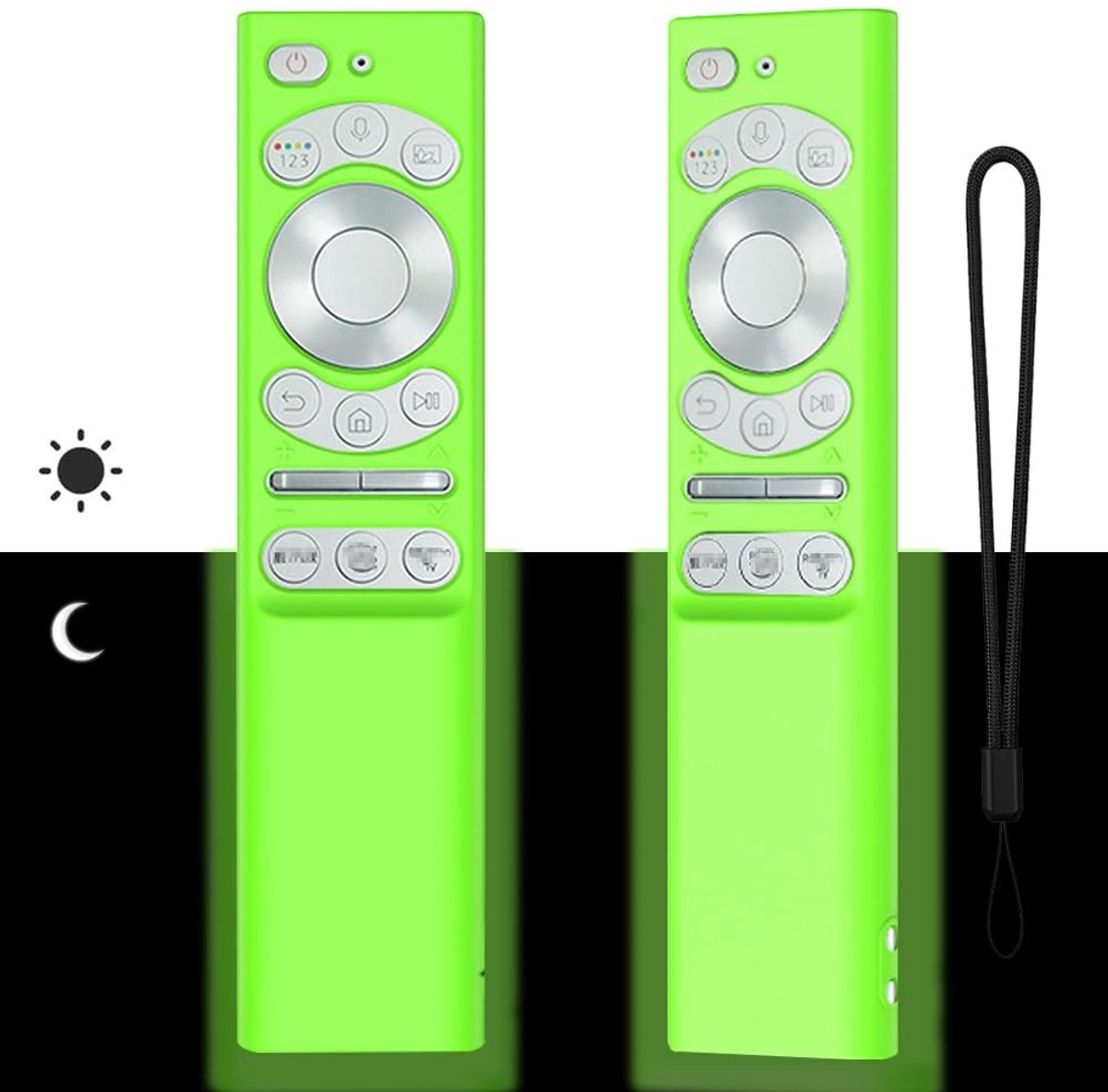 Dailygoods - Antislip Siliconen Hoes voor Afstandsbediening, Oplichtend in het Donker