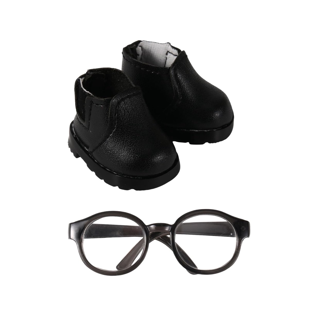 Dailygoods - Cosensi - Dailygoods - Set van Mini Poppenschoenen en Brillen voor Speelgoedpoppen