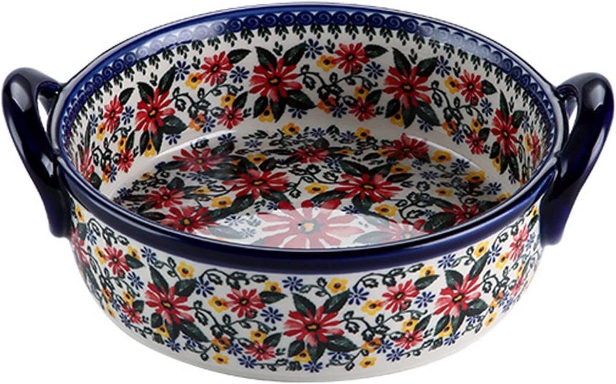 Diepe Ovenschaal - Keramische Bakplaat - Maaltijden Bereiden - Oven en Vaatwasserbestendig - 1900ml - Orchidee