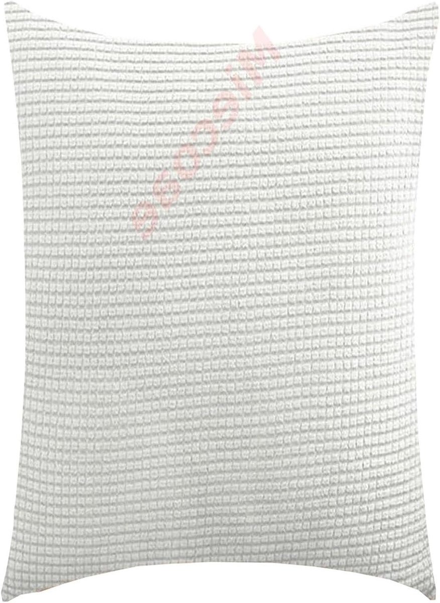 Kussensloop met Rits - Kussenhoes Decoratief - Bank en Bed - Gladde Rits - 135x50 cm - Wit