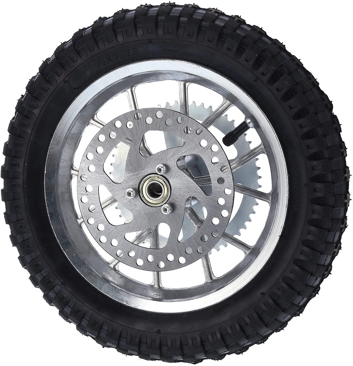 Dailygoods - Dailygoody - Achterwielvelgband 12,5 Inch - Mini-crossmotor - Antislipband - Zilver - Rubberen Band - Geschikt voor Dirtbike - Staal