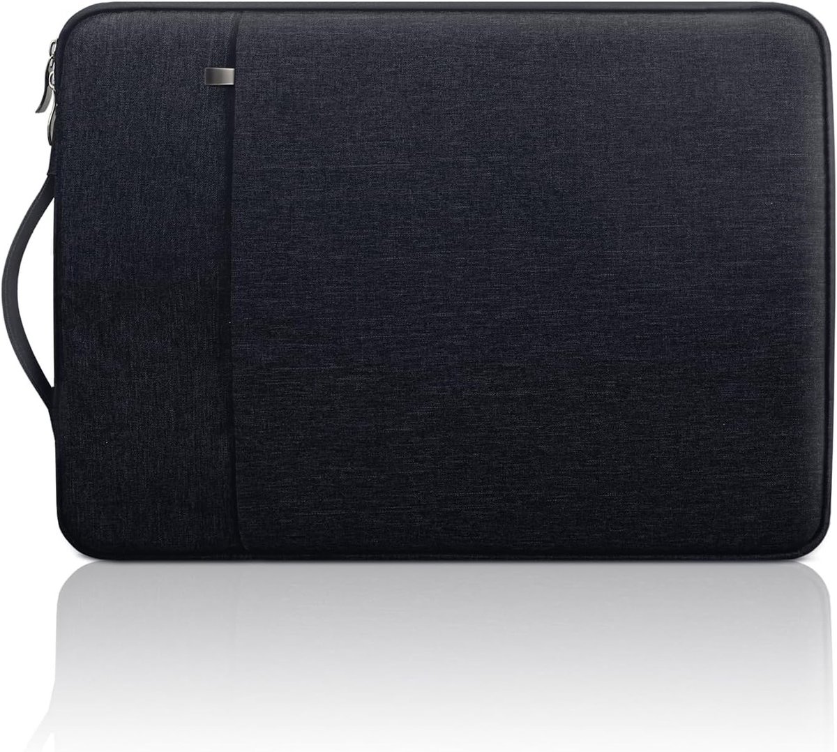 Waterdichte 15.6 Inch Laptop Sleeve met Handvat, Slank en Gevoerd, Ideaal voor Notebooks en Chromebooks, Zwart