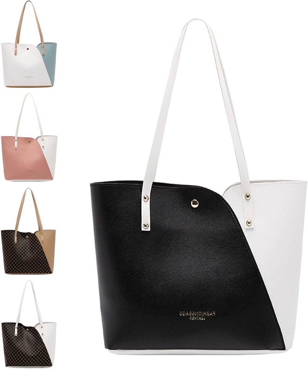 Moderne dames handtassen set - stijlvolle schoudertassen, grote tote bags, zachte leren handtassen met ruime capaciteit voor dagelijks gebruik