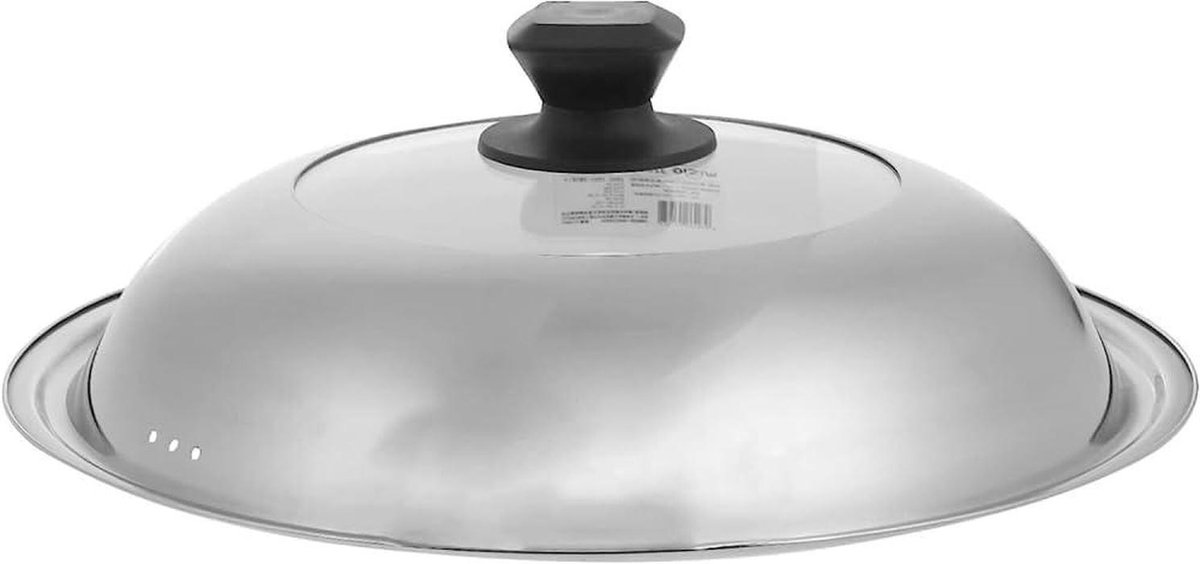 Kookpot Deksel - Koekenpan Protector - Veilig Koken - Hittebestendig Handvat - 36CM - Zilver