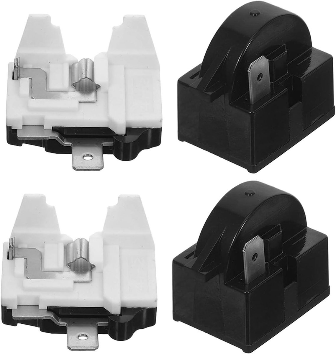 2 Sets Koelkast Overbelastingsbeveiliging Huishoudelijke Compressor Koelkast Oververhittingsbeveiliging Koelkastcompressor Relais Schakelaar Starter