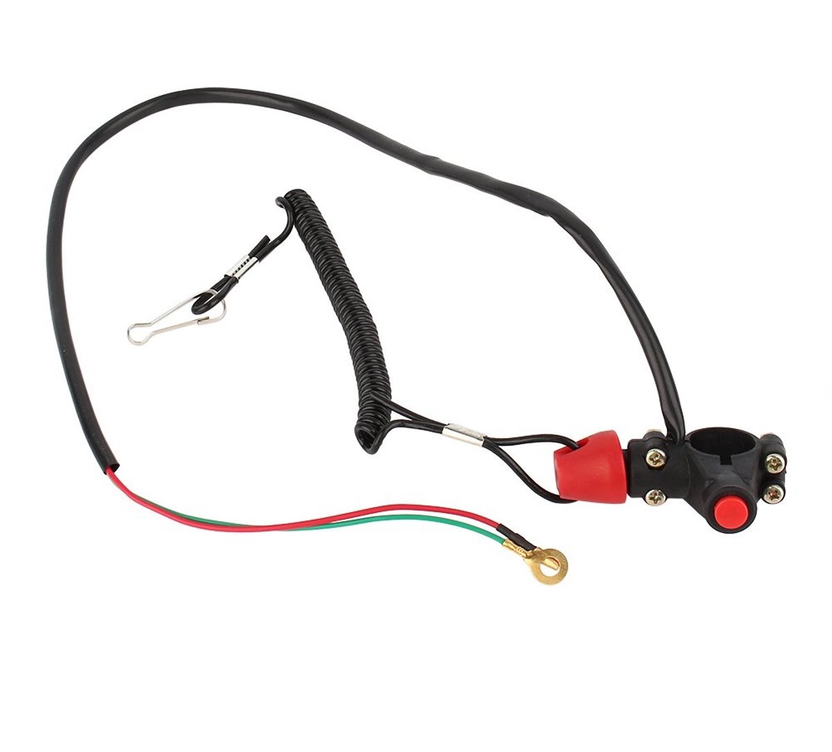 Dailygoods - Dailygoody - Kabelbeveiliging voor Motor - Waterdichte Stopkabel - 12V Stuurhouder - Flexibele Kabelbinders - Geschikt voor Buitenboordmotoren