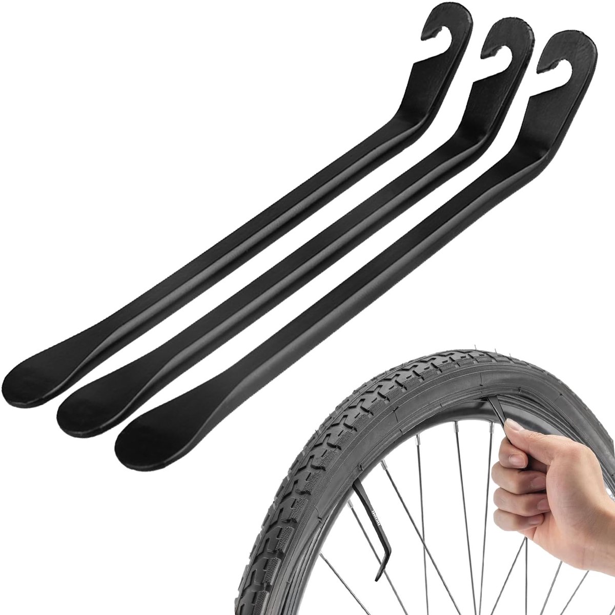Dailygoods - Dailygoody - Set van 3 Fietskraters - Duurzaam en Compact voor Snelle Bandenwissel