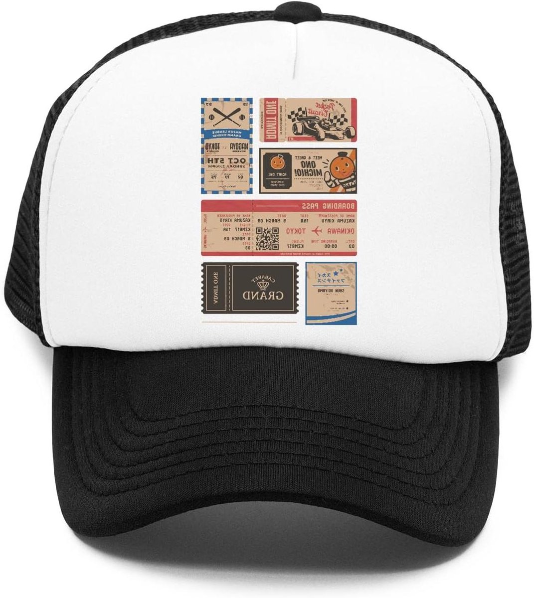 Kinderpet - Baseball cap - Vrije tijd - Stijlvolle print - Unisex - Zwart