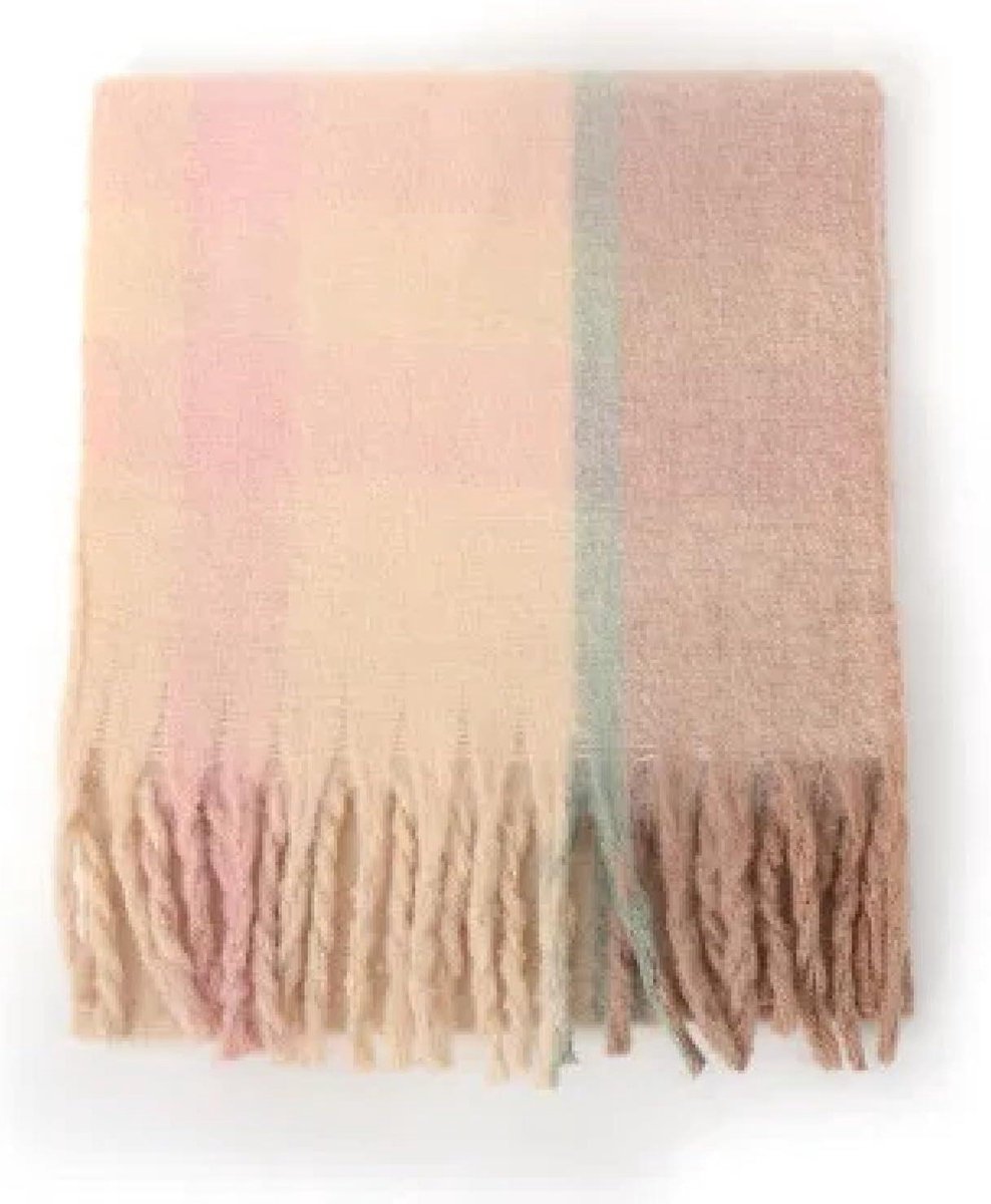 Dames Sjaal - Plaid Foulard - Warm Blijven - Zachte Acryl - 135-175 cm - Plaid
