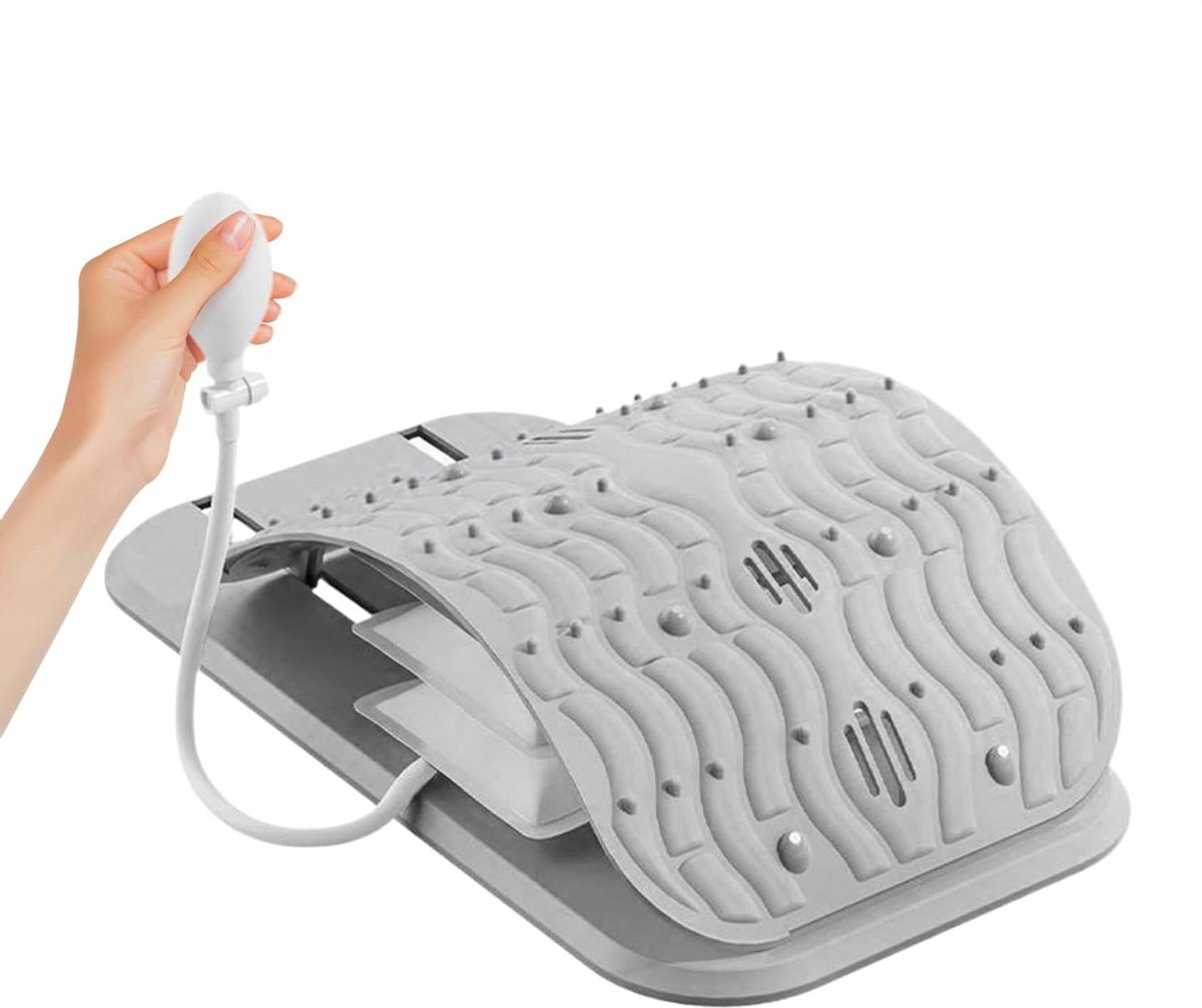 Rugstrekker Lumbaal - Massage Corrector - Onderrug Ontspanning - Verhoogde Knooppunten - 38.5 x 21.5 cm - Zwart