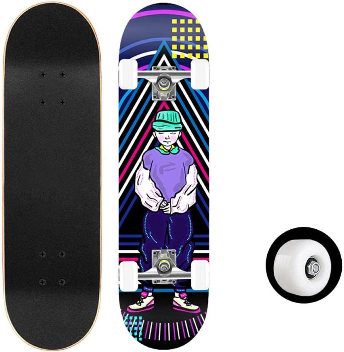 Skateboard Trick board Outdoor entertainment Dubbele kick deck 80×20 cm