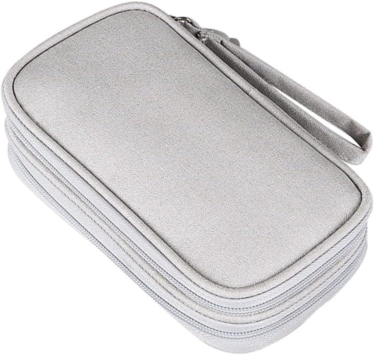 Opbergtas - Organizer Tas - Elektronica Opbergen - Compact Ontwerp - 19.5x11cm - Grijs