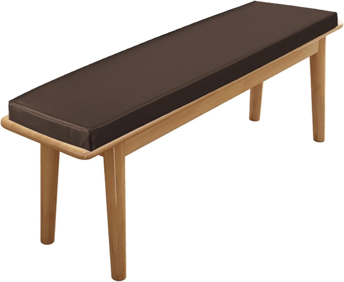 Bankkussen - Zitkussen Tuin - Comfortabel Zitten - Waterdicht PU Leer - 100x40x5cm - Bruin