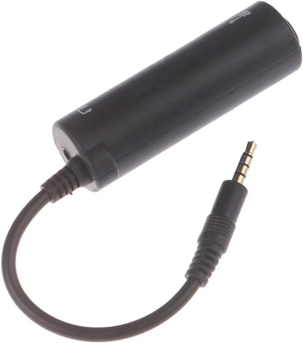 Gitaar Interface - Kabel Converter - Muziek Opnemen - Mobiele Software - 2cm Diameter - Zwart