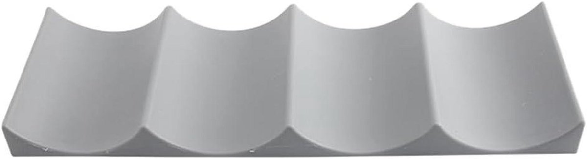 Flessenrek - Drankhouder - Keuken Organizer - Golvend Ontwerp - 31.5 x 11.4 cm - Donkergrijs