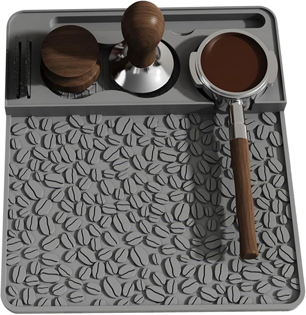 Silicone Mat - Tamping Pad - Koffie Bereiden - Anti-slip Basis - 26 x 24 cm - Veelkleurig