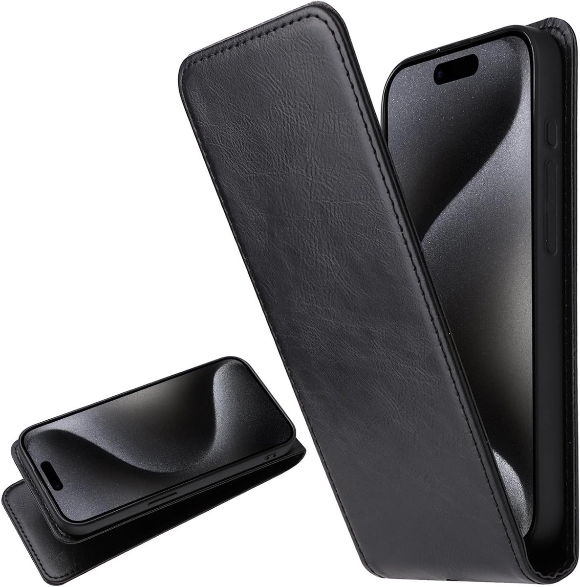 Leren Wallet Case met Horizontale Kickstand en Kaart Houder voor Edge 50 Neo 5G - Zwart, Bescherming, Stijl, Functionaliteit