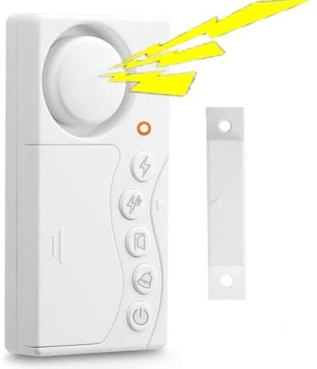 Deuralarm voor vriezer met timer (3/15/30/60 seconden selecteerbaar), deuralarm voor koelkast/zwembad, kindveilig raamalarm, deurbel