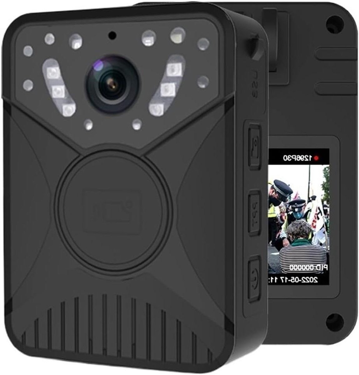 Mini Body Camera - Draagbare Recorder - Veiligheid Vastleggen - Infrarood Nachtzicht - 1296P HD - Zwart