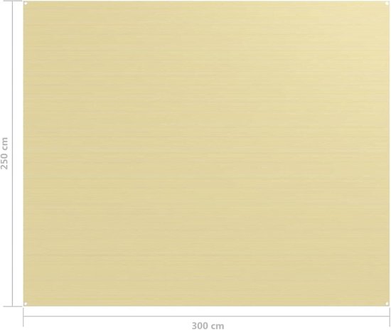 Tenttapijt - Buitentapijt Dekzeil - Kamperen Comfort - Hoge Dichtheid Polyethyleen - 250 x 300 cm - Beige — afbeelding 4