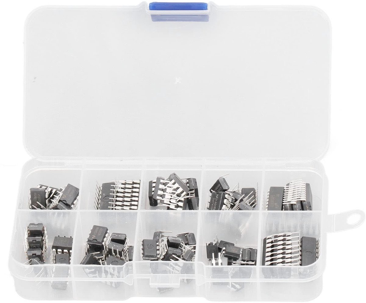 Dailygoods - 85-Delig IC-Assortiment met Opbergdoos voor Elektronische Projecten