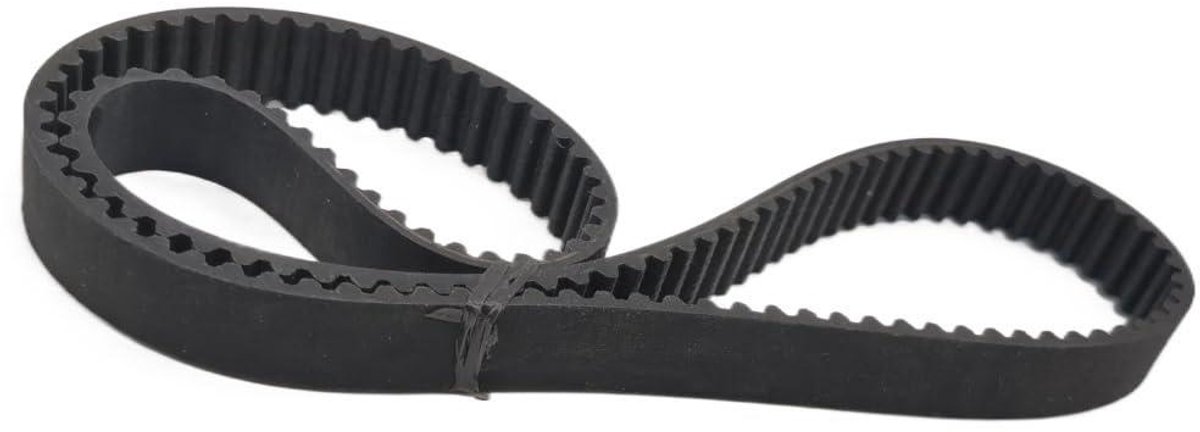 Tandriem - Synchronisch Riem - Mechanische Overbrenging - Glasvezelkern - 285 mm Lengte - Zwart