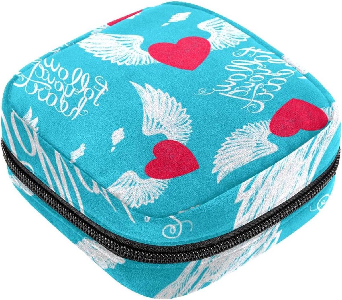 Menstruatie Kit - Hygiëne Tasje - Persoonlijke Verzorging - Ingebouwd Vakje - 12 x 17 x 17 cm - Veelkleurig
