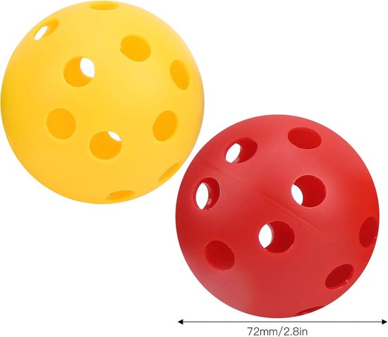 Oefenballen Plastic - Hollow Ballen - Swing Training - Gereduceerde Afstand - 72mm Diameter - Felle Kleuren — afbeelding 5