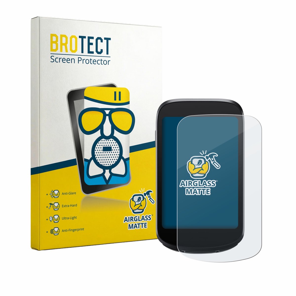 BROTECT - Screenprotector voor iGPSPORT BSC500 - Folie Beschermfolie Beschermglas matte