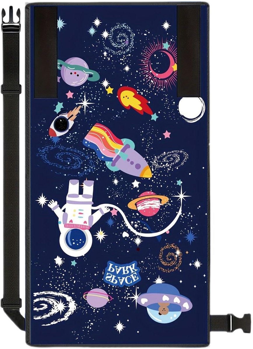 Vliegtuigstoelverlenger - Reishangmat kind - Comfortabel reizen - Eenvoudige installatie - 295 x 237 cm - Roze