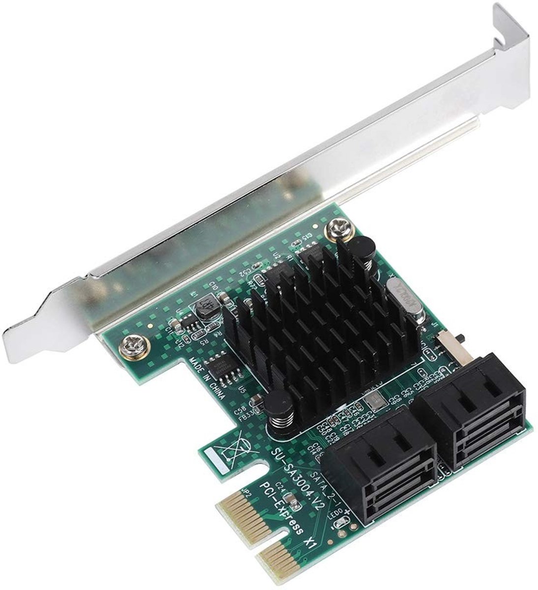 Store_7 - PCI-Express Controller Card - 4 Port 3.0 - Uitbreiding voor PC - Compact formaat - Super snelheid - Geschikt voor Windows 10 - Ideaa...