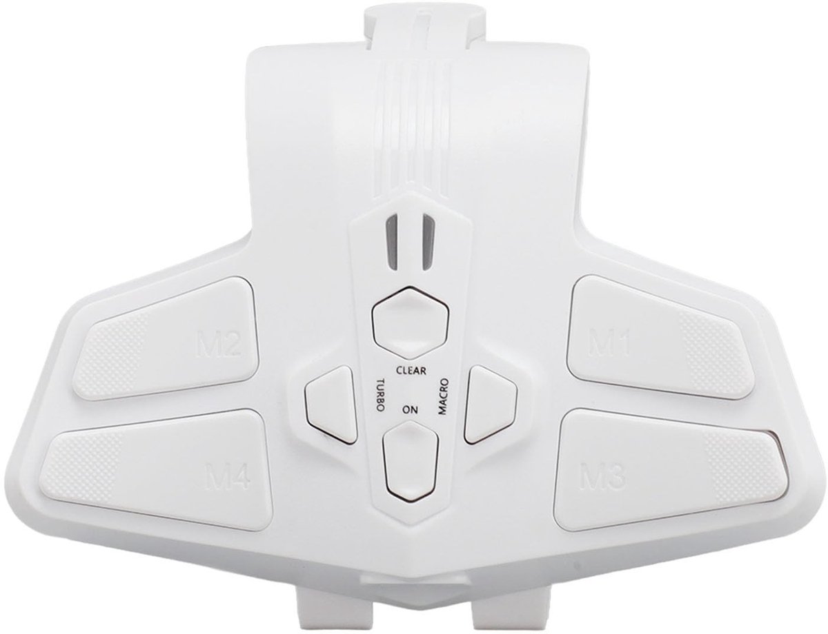 PUSOKEI Achterpaddles voor Controller - Programmeerbare Plug and Play Paddles (Wit)