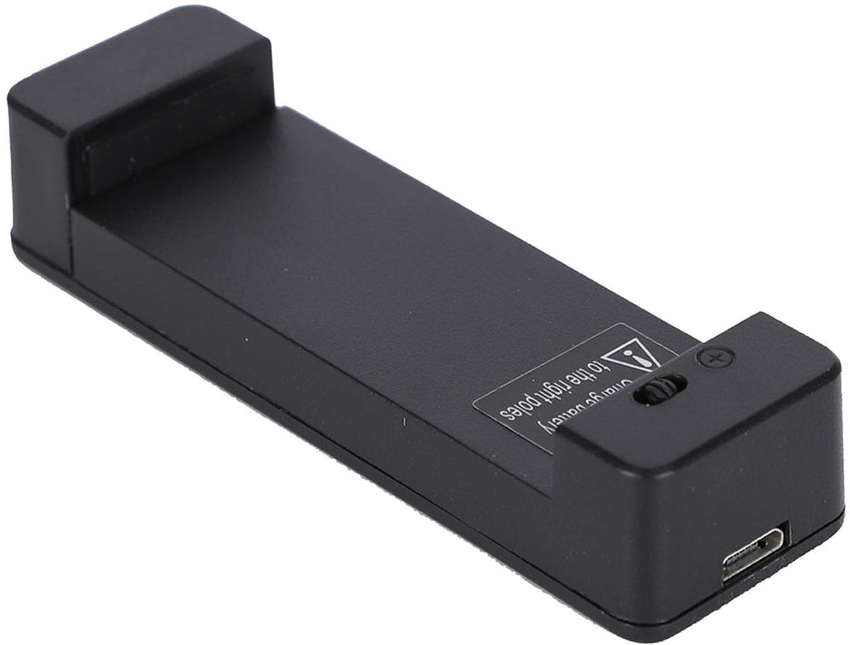 Allecto - LED-indicator - Externe Batterijlader - Universeel - Zwart - Smartphone Oplader - Compatibel met S3 S4 - 8 x 2,4 x 1,9 cm