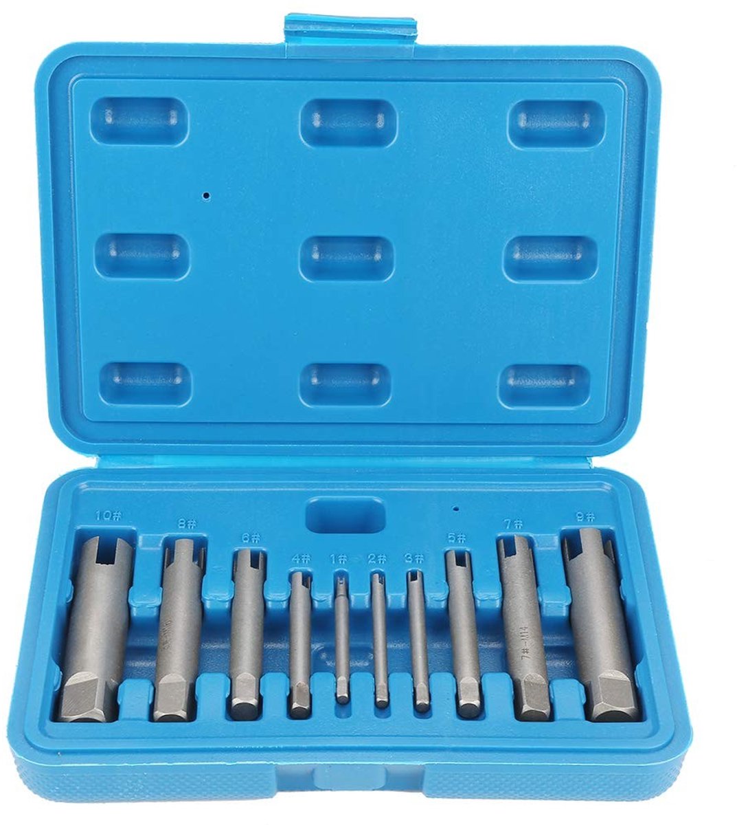 Allecto - Faucet Remover Set - 10 Delige Gereedschap voor Verbroken Kranen - Professioneel en Duurzaam - Kranen Repareren - Gereedschap Set - Handi...