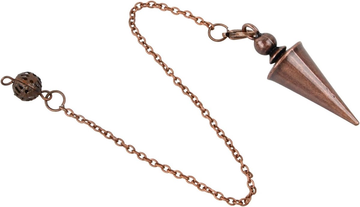 Pendulum van Koper voor Dowsing, Reiki Healing en Chakra Meditatie - Dowsing Kit voor Divinatie en Scrying