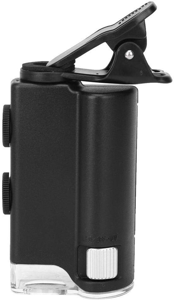 ONF3 - Universele Vergrootglas - 60-100x Vergroting - Draagbare Microscoop - Met LED UV Licht - Voor Mobiele Telefoons - Ideaal voor Hobby en On...