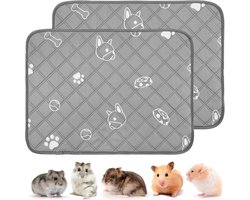 PIPI Pack of 2 Guinea Pig Pads Washable for Small Animals Pee Urine Pad Quick Absorbing Rabbit Pads for Rabbits - ShopVlot