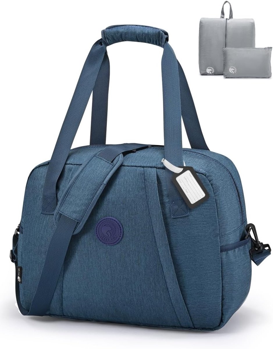 Reisweekendtas 40x30x20cm voor Transavia en Wizzair - Lichtgewicht, Waterdicht, Met Nat Compartment, Ideaal voor Sport en Ziekenhuisgebruik, 25L Handbagage
