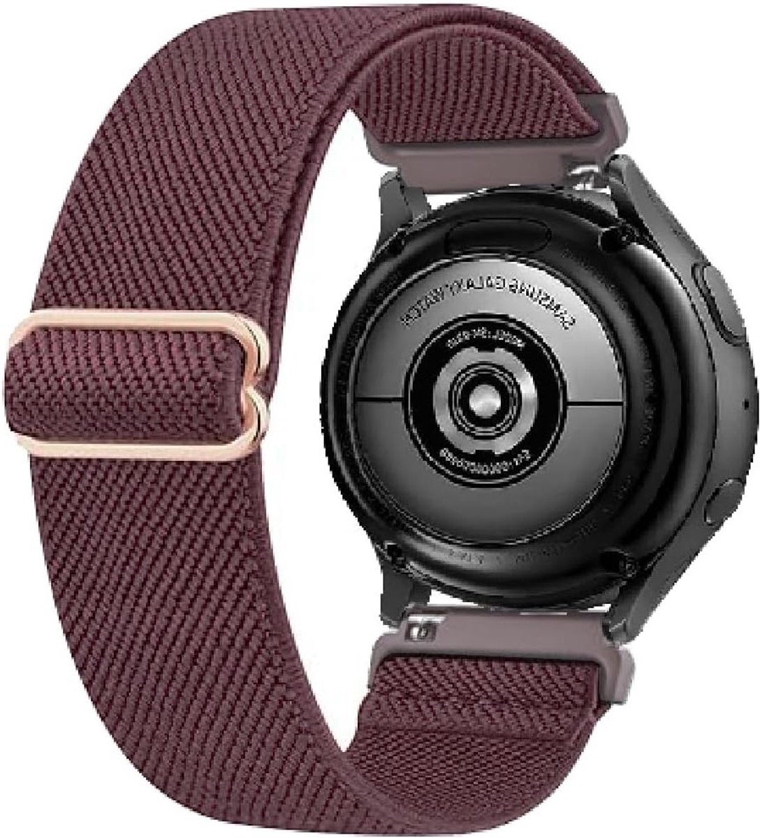 Verstelbare Elastische Nylon Vervangband voor Smartwatches 20mm - Sportieve Armband voor Huawei en Realme Modellen