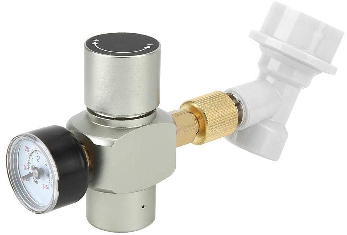 Allecto - Keg Charger Mini - CO2-regelaar - Handzaam ontwerp - Veiligheidsfunctie - Drukbegrenzingsventiel - Herbruikbaar - Geschikt voor de meeste..