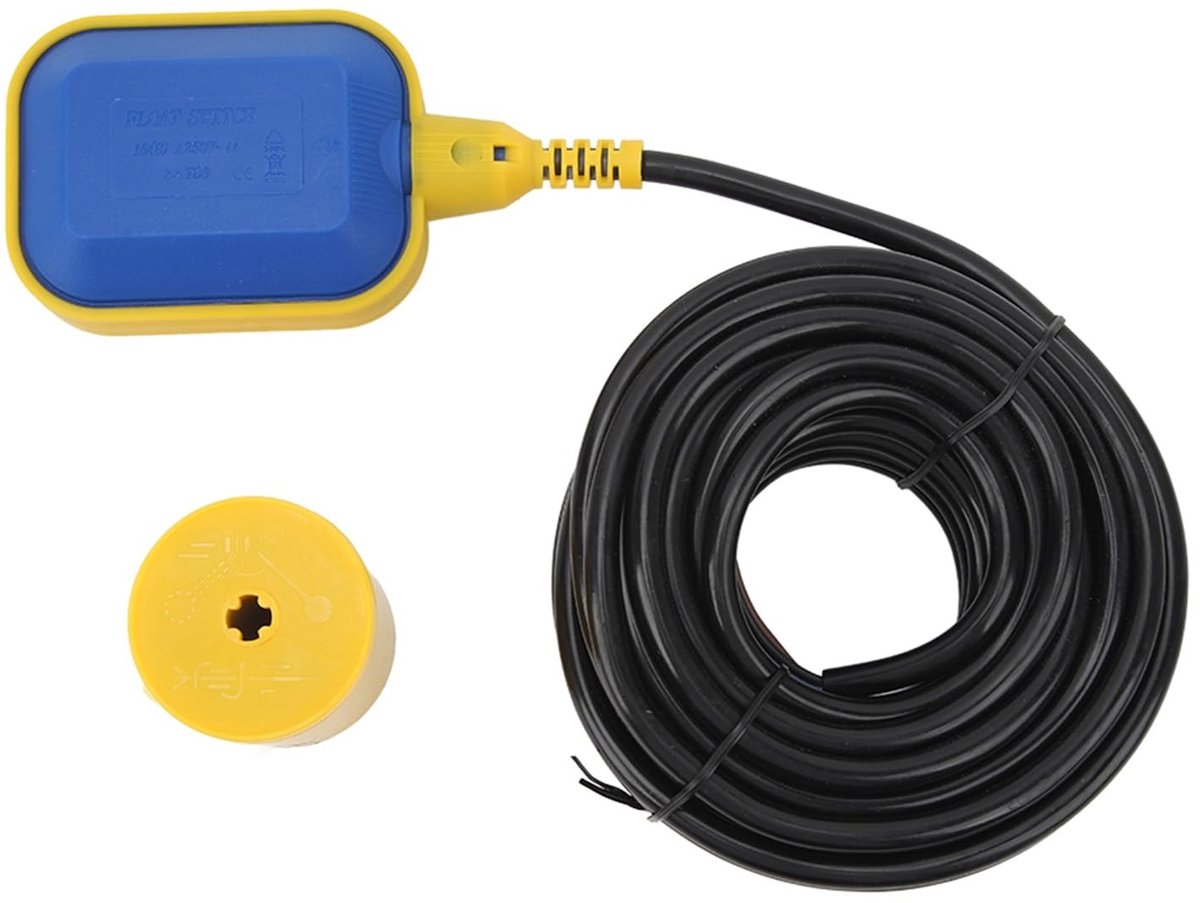 Pissente Float Switch met 10 Meter Kabel - Automatische Pompbesturing voor Dompelpompen