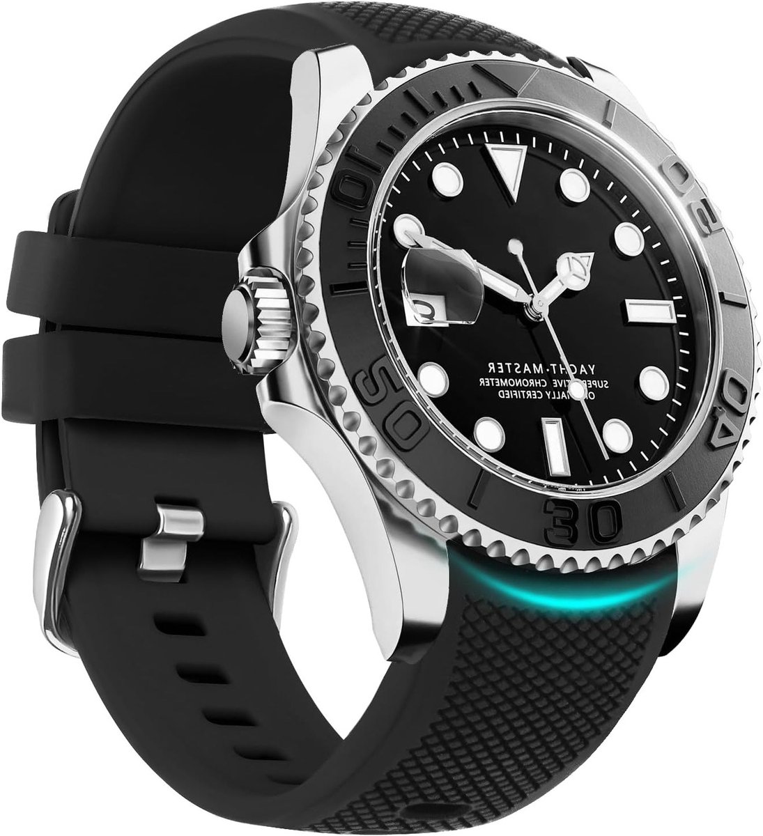 22mm Silicone Sport Armbanden voor Samsung Galaxy Watch, Fossil Gen 6, HUAWEI GT 2 - Geen Gaps, Bicolor Design