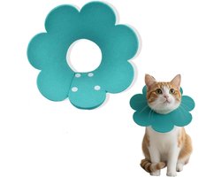Verstelbare Anti-Lik Kragen voor Katten en Honden van Zacht Vilt - Comfortabele Post-Operatieve Bescherming voor Huisdieren Thuis of bij de Dierenarts