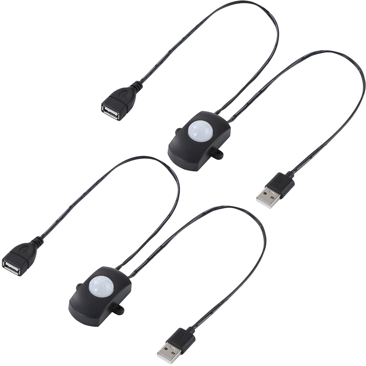 Allecto - Bewegingssensor - Mini PIR - Eenvoudige installatie - DC 5-24V - Voor LED verlichting - Betrouwbare detectie - Geschikt voor binnen - Com...