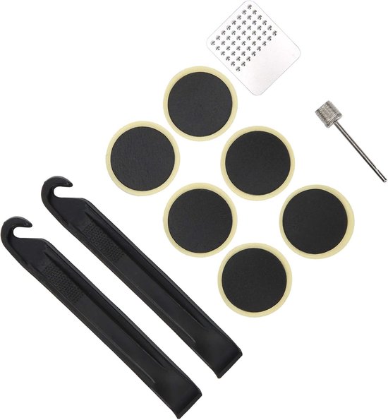 Fietsband Reparatieset - Bandenplak set - Onderweg Repareren - Zonder Lijm - Compact formaat - Multicolor van Merkloos — afbeelding 4