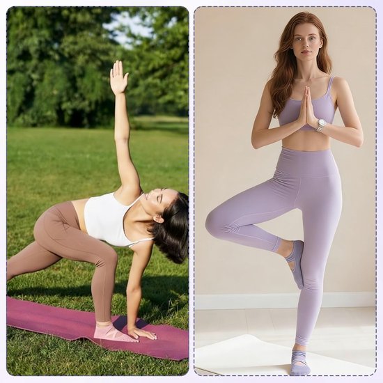 Yoga Sokken - Pilates Sokken - Dans en Fitness - Antislip Bandjes - One Size - Meerdere Kleuren — afbeelding 5